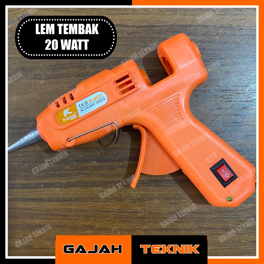 

Lem Tembak Kecil Glue Gun 20 Watt Kapusi