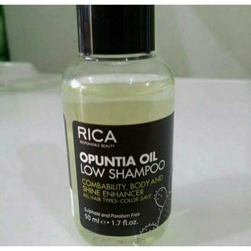 OPUNTIA OIL LOW SHAMPOO 50 ML FOR ALL HAIR TYPE NATURICA Shampo yang mengandung ekstrak buah Prickly