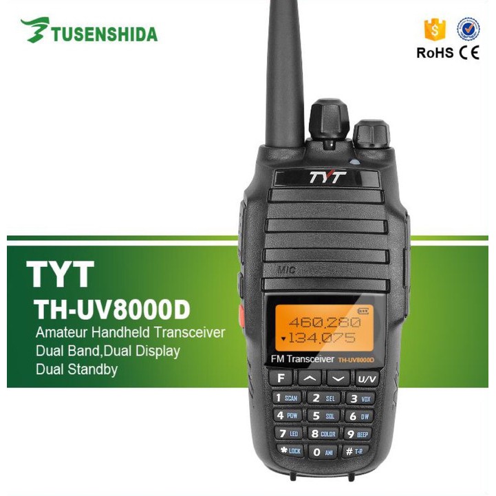 TYT TH-UV8000-D 10W Ultra-high Output Power Handheld Transceiver (HT)