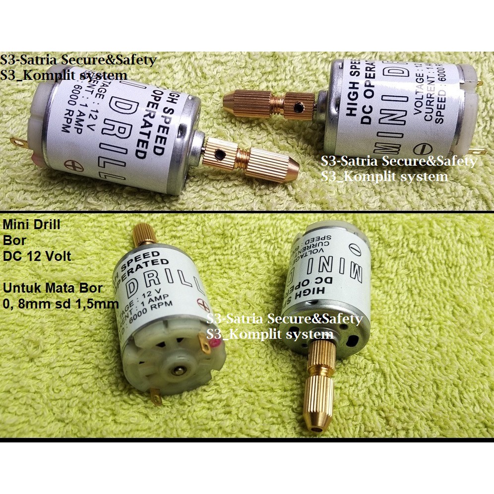 BOR Mini dril board papan PCB 12v motor Dinamo kecil Minidrill dynamo 12 V Volt