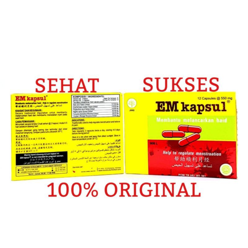 EM KAPSUL - OBAT MELANCARKAN HAID