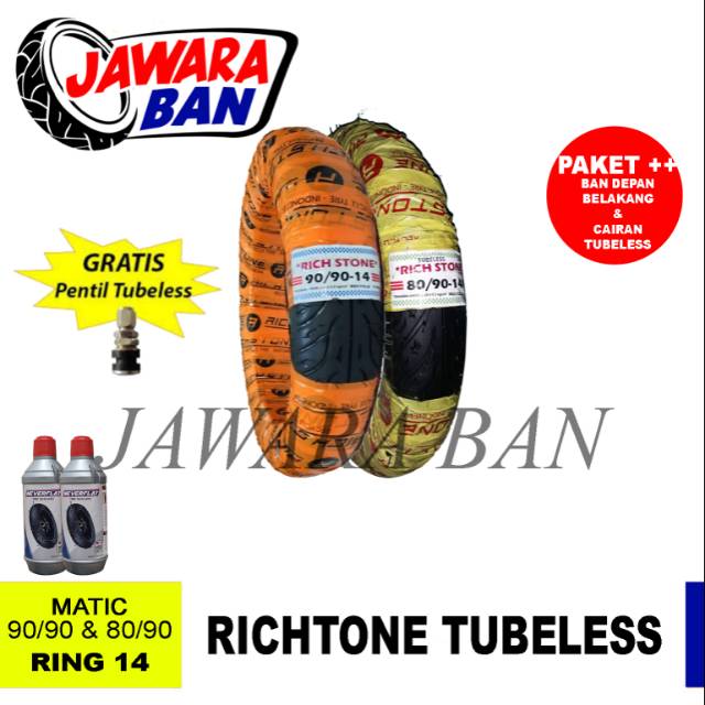 PAKET PLUS PLUS BAN MOTOR MATIC TUBELESS  PLUS CAIRAN FREE PENTIL