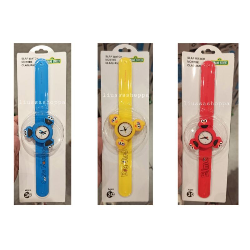 Jam Tangan Miniso - Sesame Street Children's Rotating Slap Watch