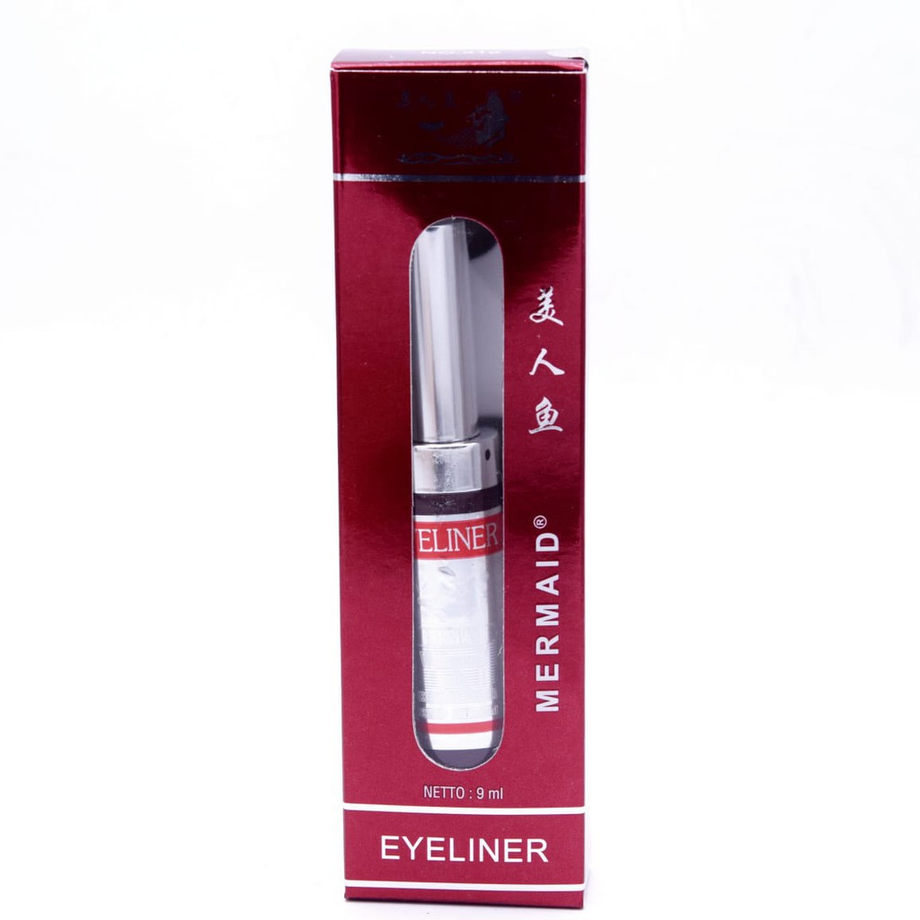 ORIGINAL Eyeliner Duyung Mermaid Eye Liner Cair Liquid Kuas Waterproof