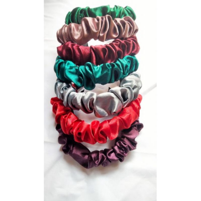 BANDO KERUT SCRUNCHIE HEADBAND FASHION KOREA