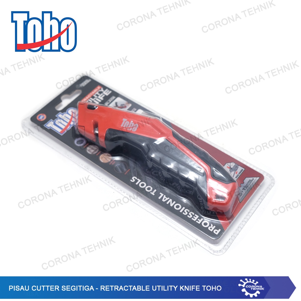 Toho - Pisau Cutter Segitiga - Retractable Utility Knife