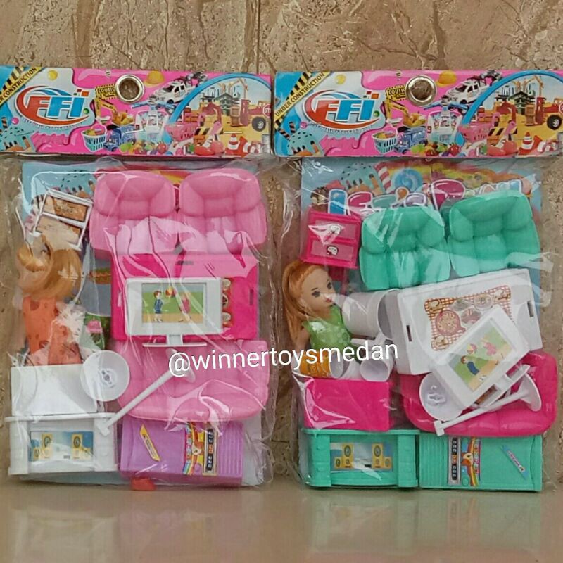 Mainan Furniture Perabot + Boneka FI 558 FI 557