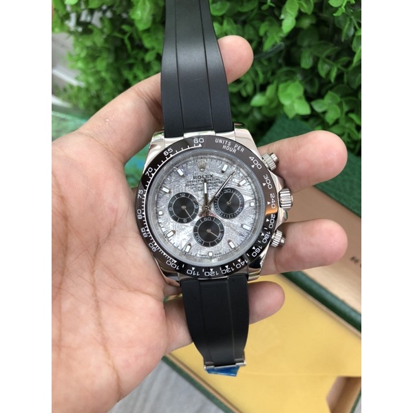 JAM ROLEX DAYTONA SZ 42MM/AUTOMATIC TALI RUBBER