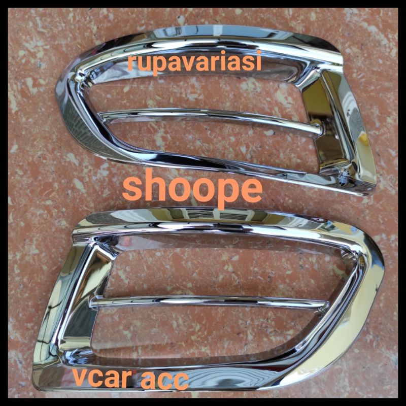 cover ring foglamp bumper depan toyota innova inova 2004 sampai 2008 2007 2006 2005 crome chrome