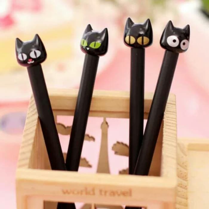

PC Pulpen Gel Cat Devil 0.38mm Pen Pena Bolpoin Ballpoint Karakter Lucu Unik ATK Sekolah