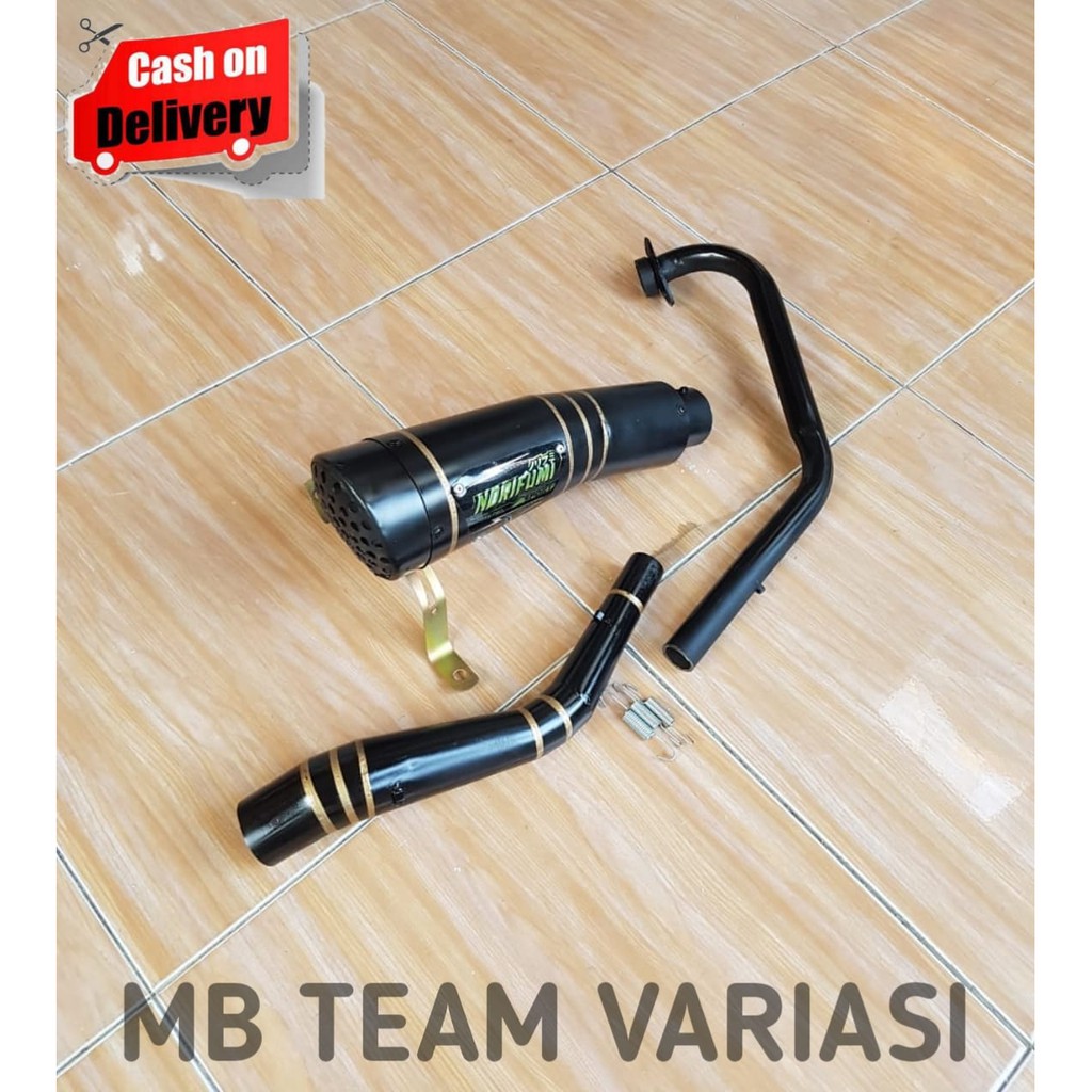 KNALPOT RACING GL PRO - GL MAX - CB 100 R9 H2 NORIFUMI BLACK