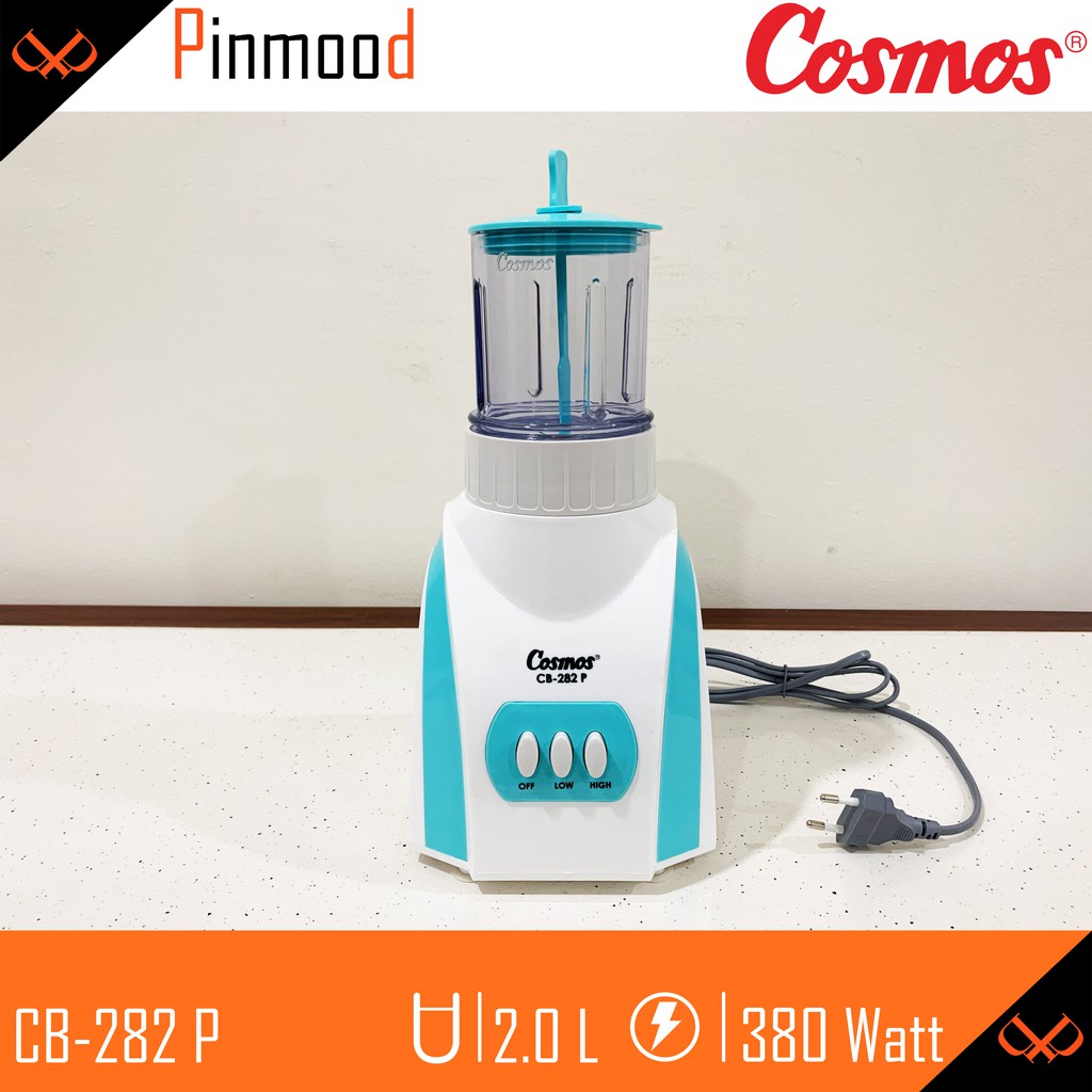 COSMOS BLENDER  CB-282 P [ 2 LITER ] 3 IN 1 JUMBO PLASTIC ICE CRUSHER BLADE