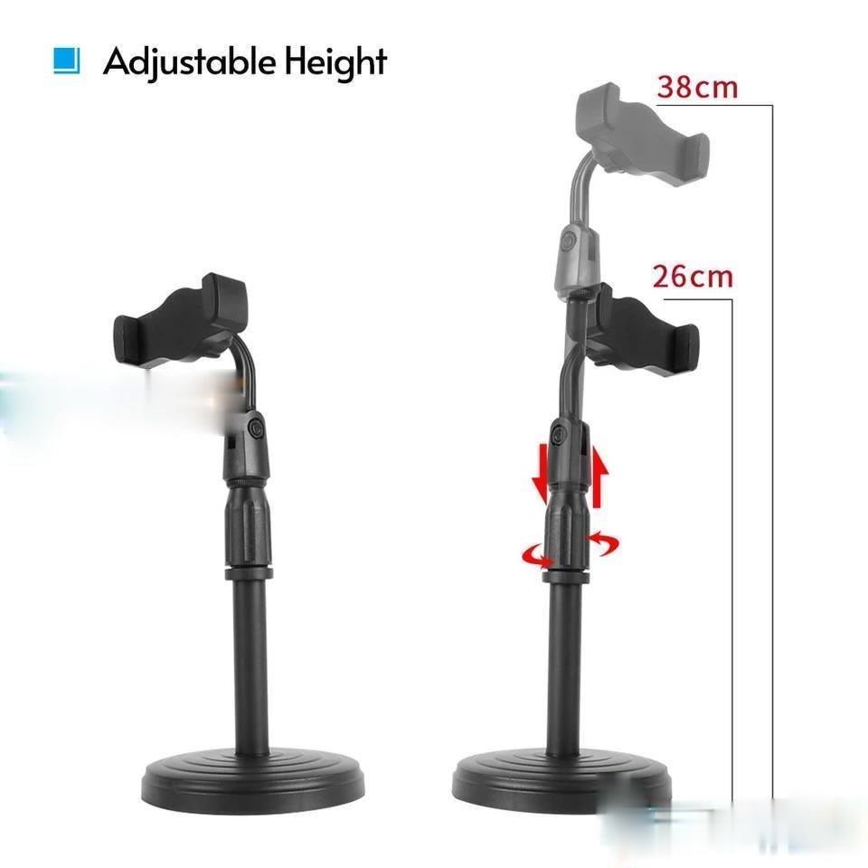 STAND HP ADJUSTABLE UNIVERSAL / HOLDER MEJA / HOLDER STAND LIVE  / STAND HP ROTARI 360 STAND HP HD25 / STAND HD25