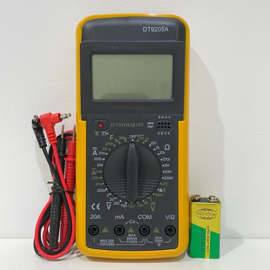 MULTIMETER DIGITAL TESTER MULTITESTER AVOMETER DT-9205A