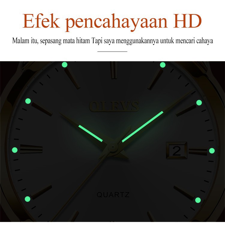 CEWEK STAINLESS TAHAN AIR BERKUALITAS TERLARIS//   OLEVS Jam Tangan Wanita Quartz Analog Mewah Strap