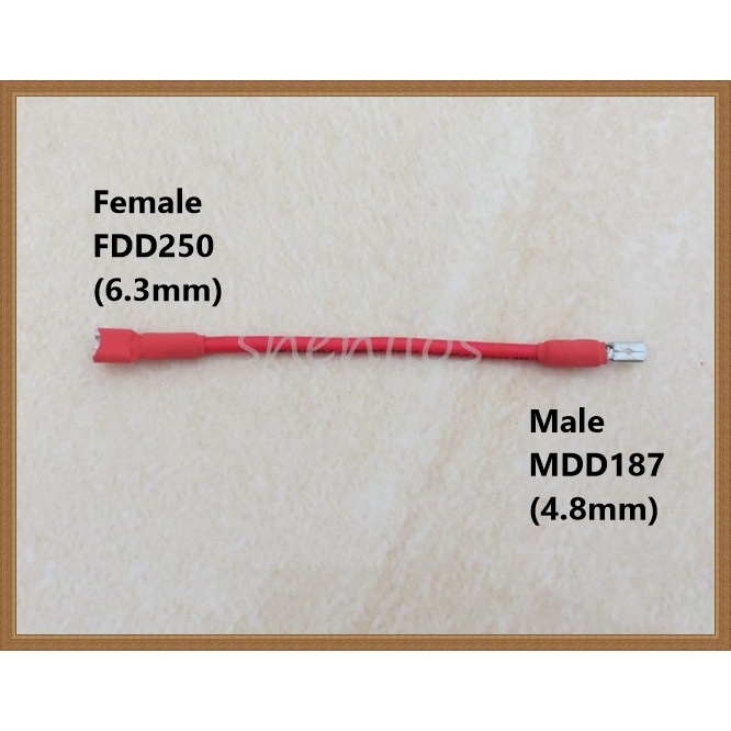KABEL JUMPER KONVERTER BATERAI KECIL KE AKI KERING 7Ah MDD - FDD