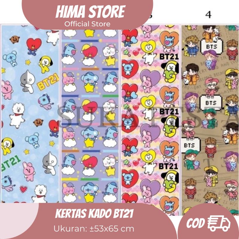 

[BISA COD] Kertas Kado BT 21