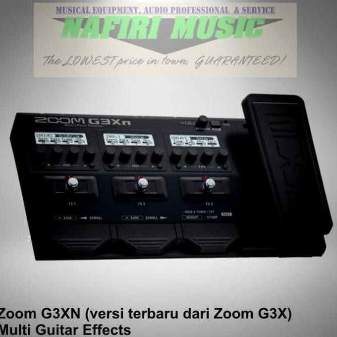 promo Efek Gitar Zoom G3XN / Zoom G 3XN / Zoom G 3 X N baru 100% garansi diskon