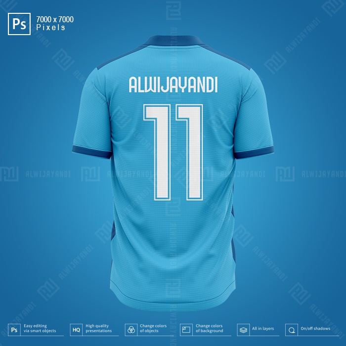 MOCKUP JERSEY BOLA KERAH KANCING 1 - RESOLUSI 7000x7000 Pixels (BACK)