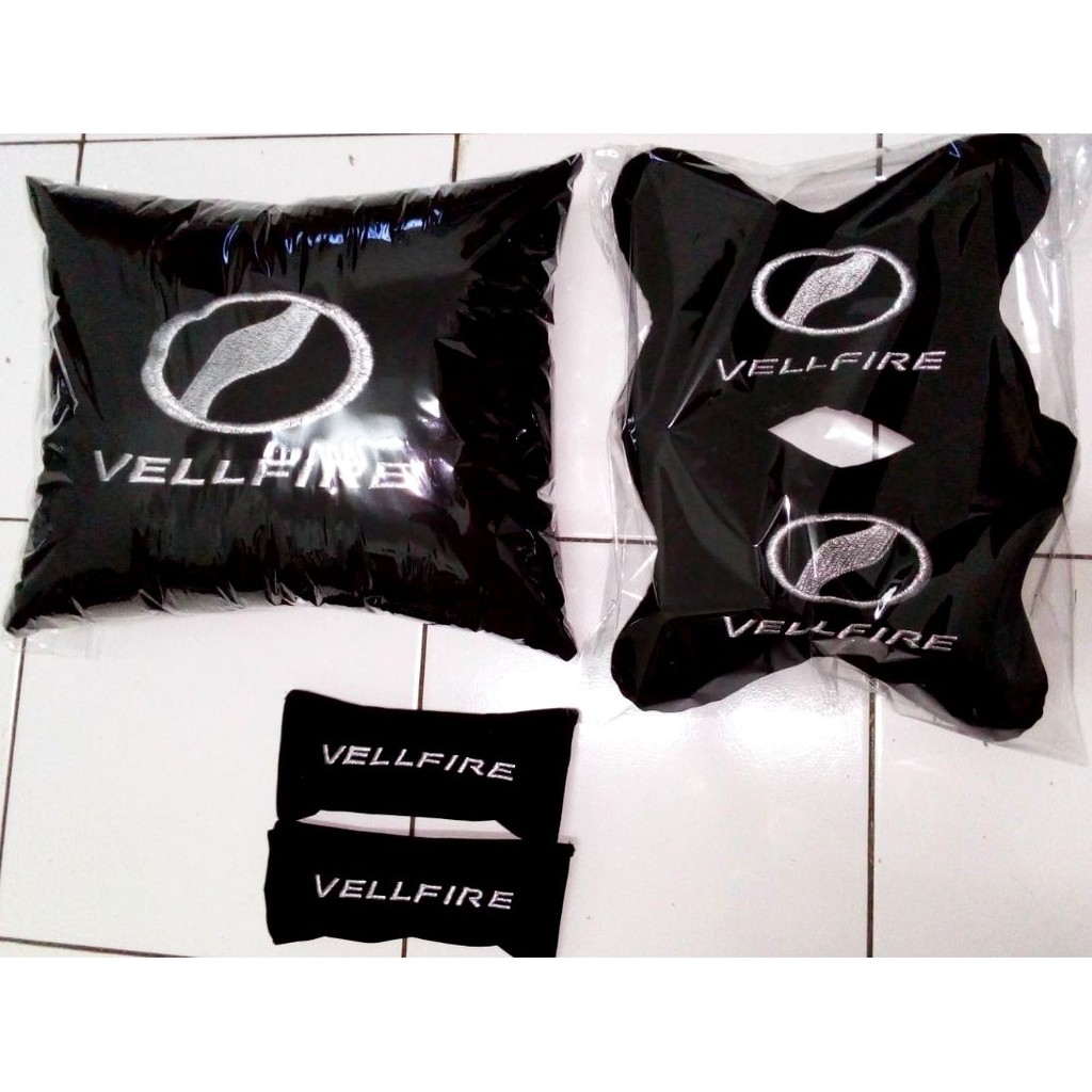 Bantal mobil Toyota Alphard Vellfire aksesoris interior 3 in 1