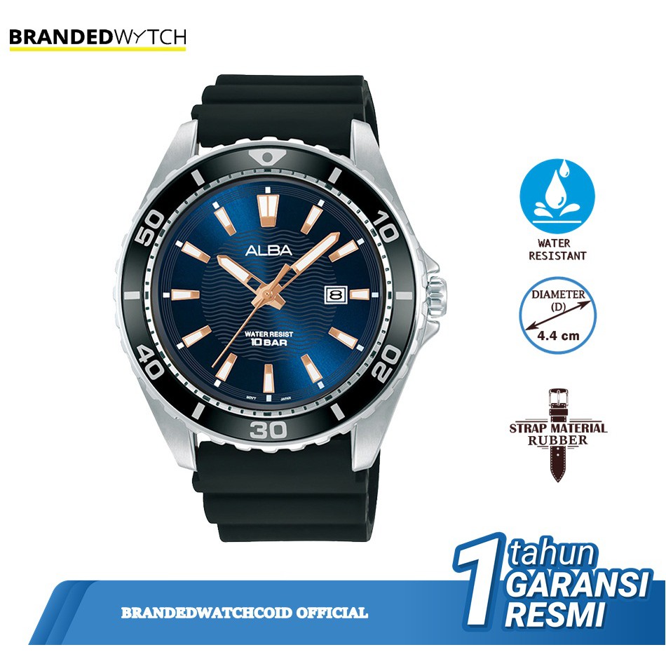 Alba AG8L31X1 Jam Tangan Pria Alba AG8L31 Original Diameter 4,4 cm