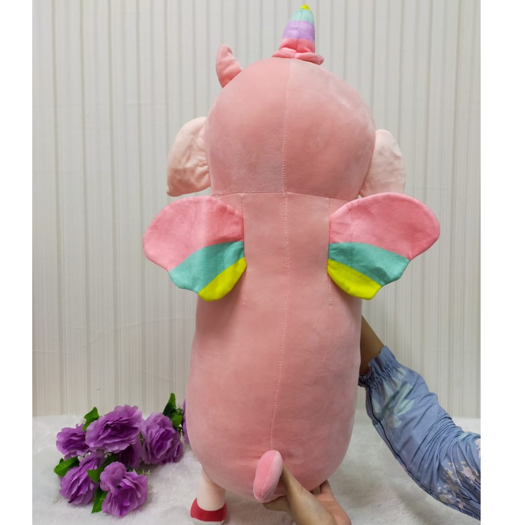 Guling Pig Kostum Unicorn Size 80cm/30&quot;/Boneka Pig/Boneka Unicorn