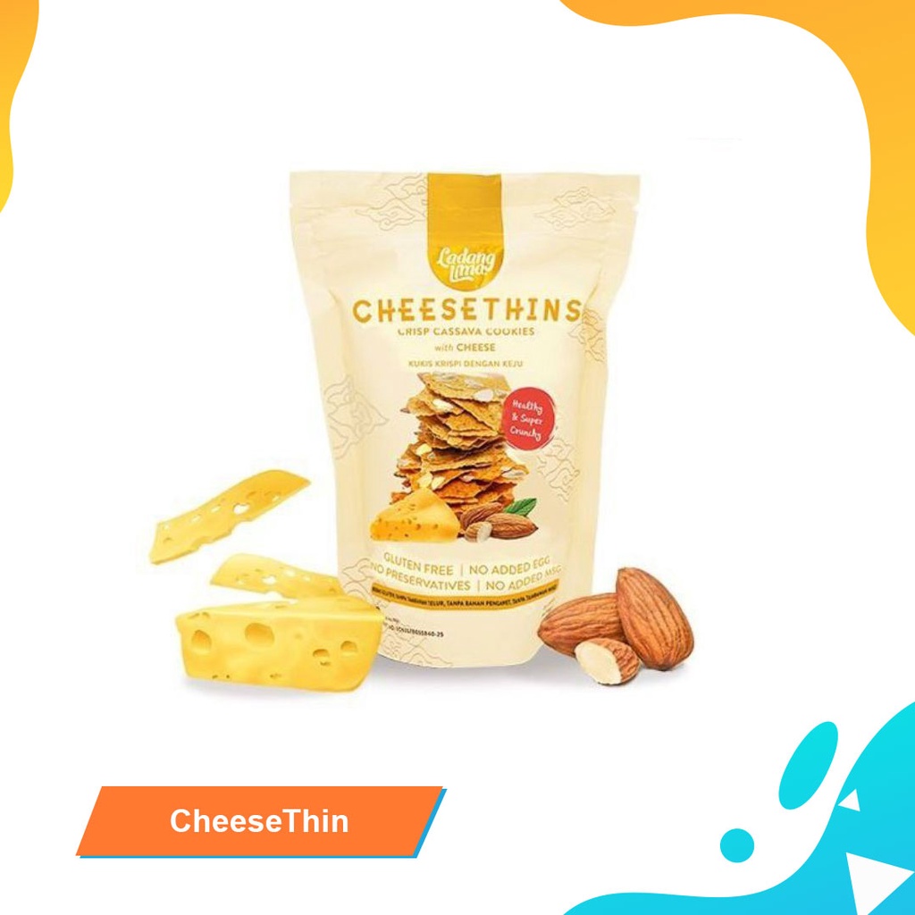 

Makanan Cemilan Cookies Sehat Free Gluten Ladang Lima Cheesethin