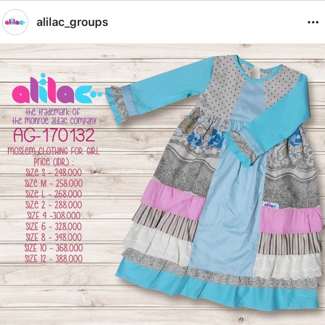Preloved Gamis Anak Alilac