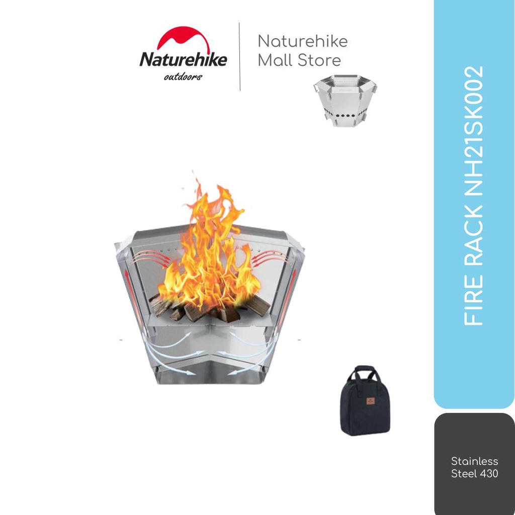 FIRE PIT / BBQ GRILL / KOMPOR KAYU BAKAR CAMPING NATUREHIKE NH21SK002