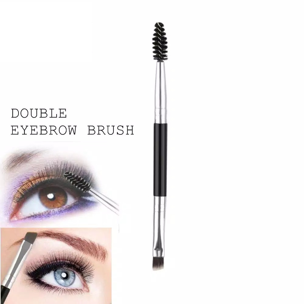 Make Up Brush 2In1  Eyelash Sikat Sisir  Maskara Wand Sikat Alis F061