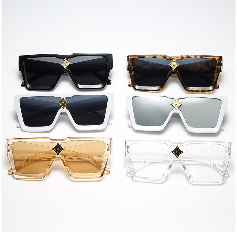 Kacamata Sunglass Bentuk Kotak Oversized Gaya Western