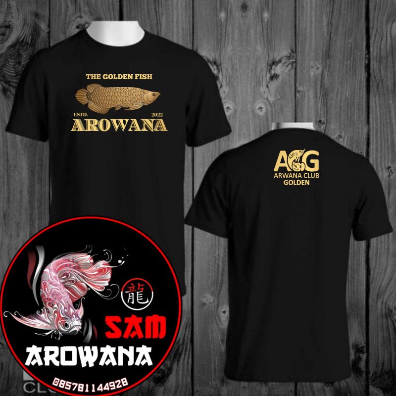 KAOS AROWANA GOLDEN FISH ( ACG )