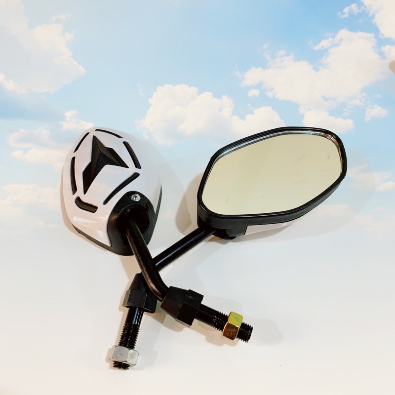 SPION KACA SPION MOTIF WARNA BEAT/VARIO/SUPRA X 125/JUPITER MX KING/MIO/AEROX/XEON/XRIDE/VEGA R NEW-YAMAHA-PUTIH