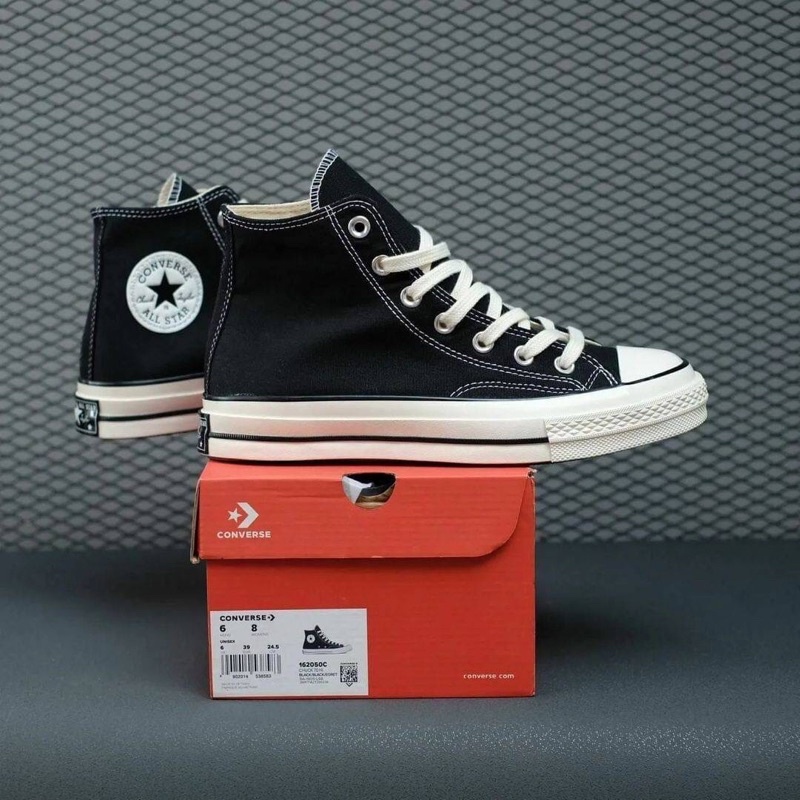 CONVERSE 70S HIGH BLACK WHITE PREMIUM QUALITY