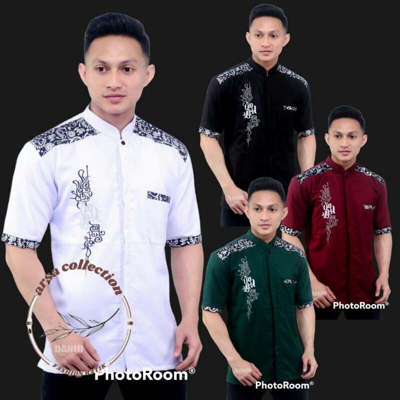 Atasan Baju Koko Gus Azmi Hadroh Syubannul Muslimin|Baju Koko Motif