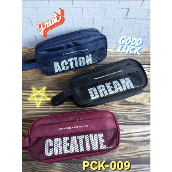 kotak pensil kain TUTUP B T S BT 21/pencil case canvas  B T S BT-21-MOTIVASI-009