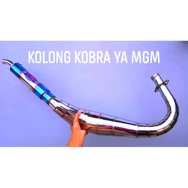 Knalpot purbalingga ya mgm kobra half blue rx king rxk