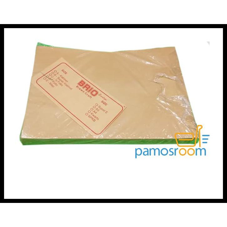 

Kualitas Terbaik Amplop Coklat Ukuran Folio / Dokument /Amplop Polos 1Pack Isi 100 Lemb