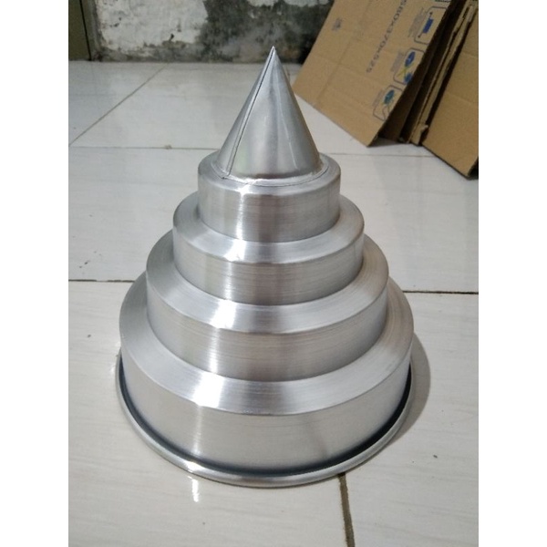 cetakan tumpeng jumbo bahan aluminium/loyang tumpeng