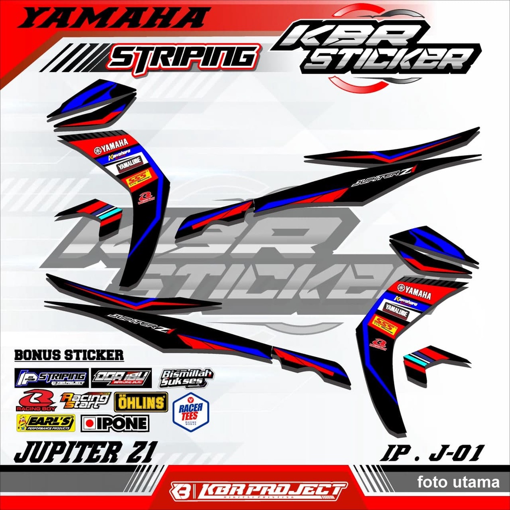JUPITER Z1 (cod) stiker motor - striping jupiter z1 - motor yamaha - motor – Racing.01