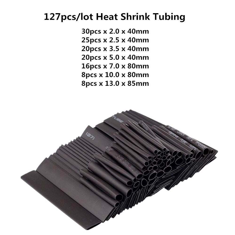 YGRETTE - Selongsong Pelapis Kabel Insulasi Heat Shrink Tube 127 PCS