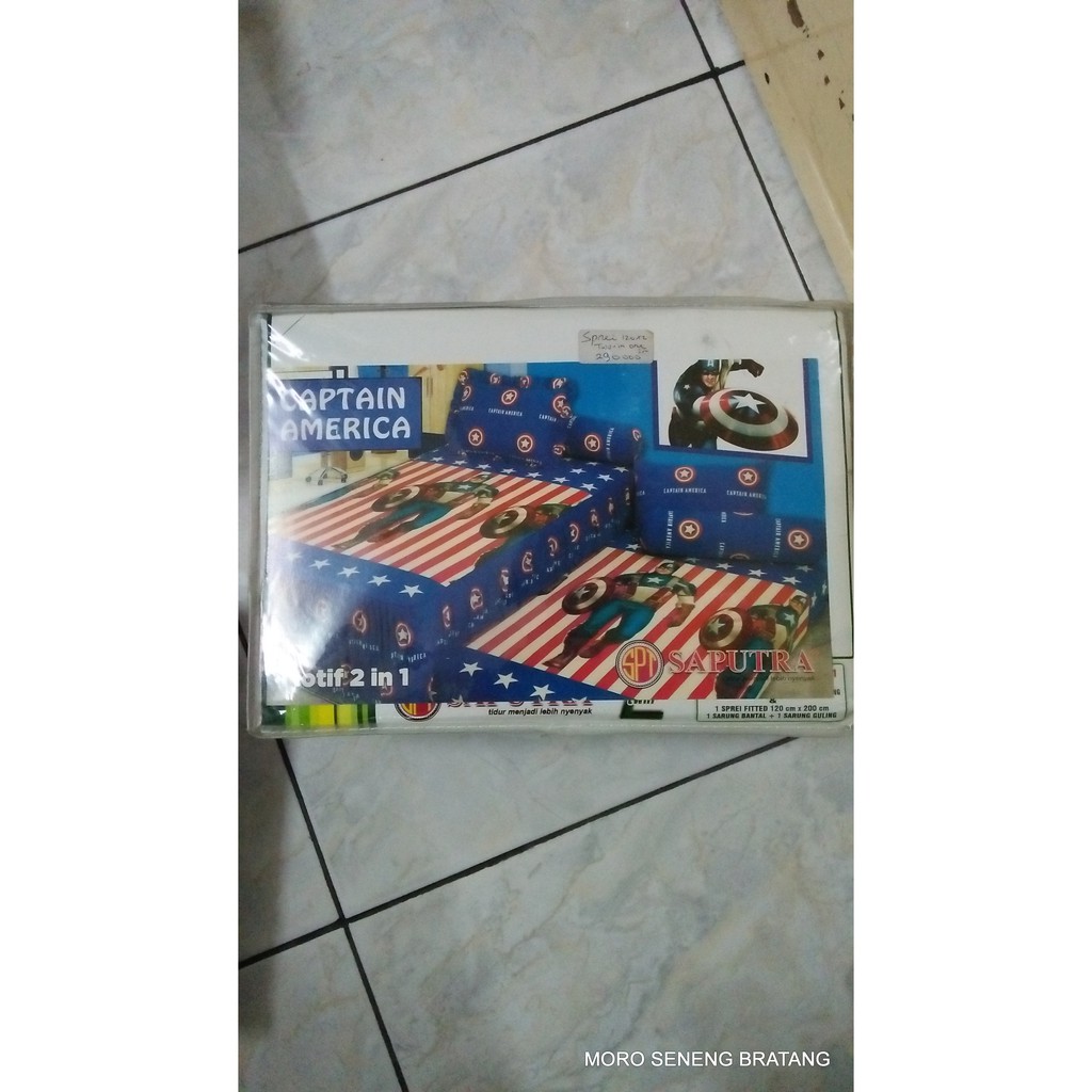 sprei SAPUTRA  2 in1 120 x 200 seperei motif