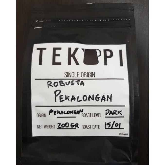 

Kopi Robusta Pekalongan 200g Biji TEKOPI Robusta Coffee Beans