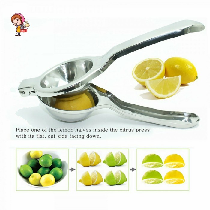 Elmart Alat Perasan Jeruk Manual Stainless Citrus Press Peras Jeruk