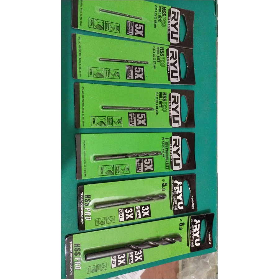 Mata bor besi merek ryu