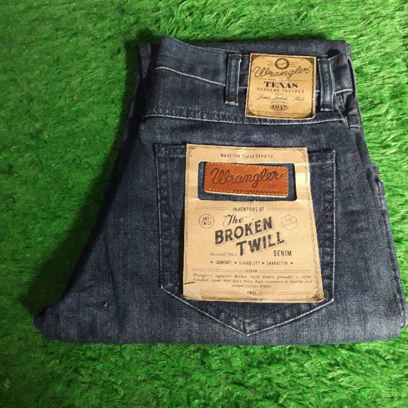 Wrangler celana panjang jeans TEXAS REGULAR 100% Original