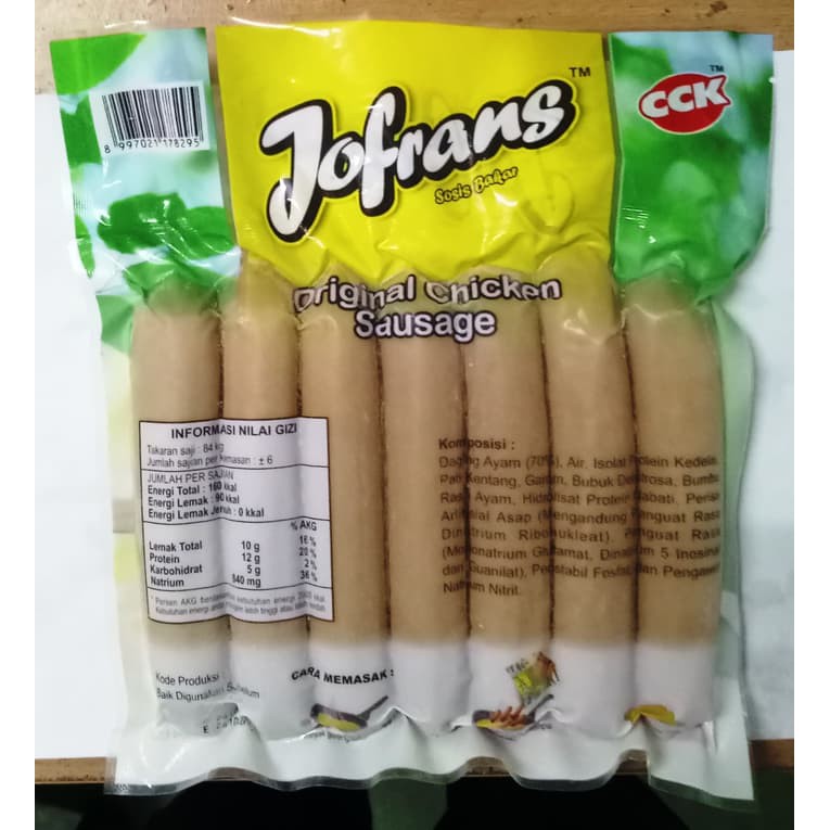 

JOFRANS SOSIS BAKAR AYAM ORIGINAL 500gr