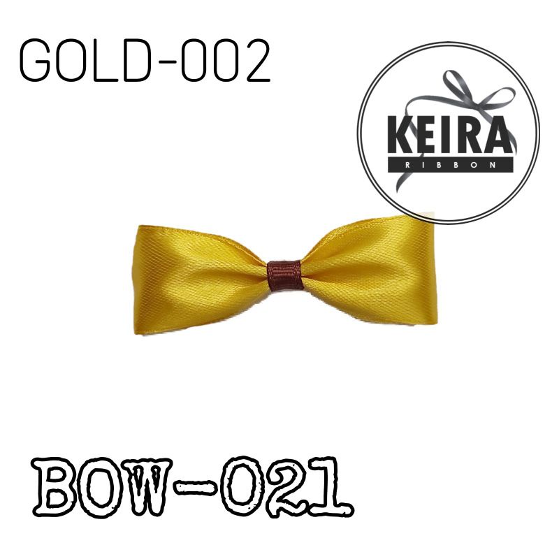 

Pita jadi serbaguna BOW-021 warna gold untuk hampers, kado, dll