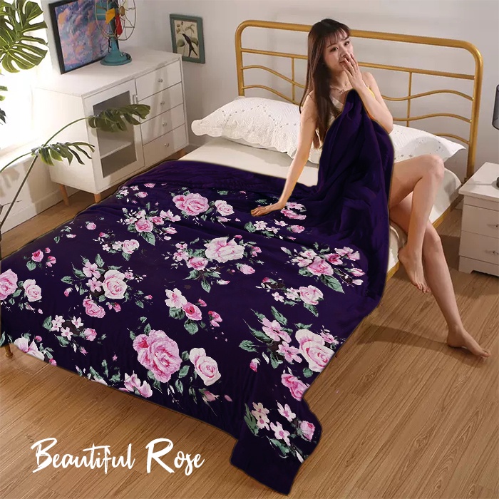 COD - Selimut Bulu Halus Ukuran  175x125cm Motif Dewasa-1