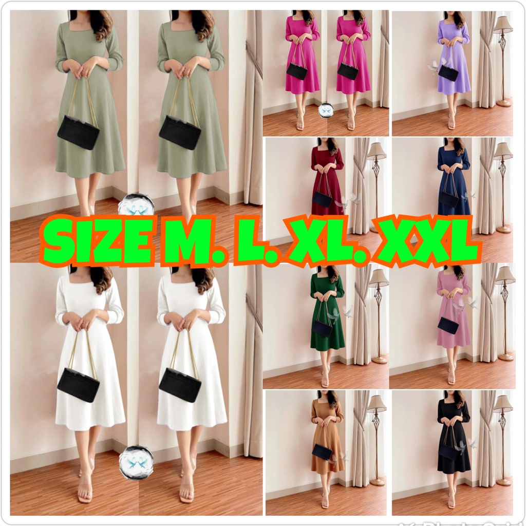 DRESS SCUBA VINTAGE PREMIUM/ DRESS KOREA/ DAHAYU/ DRES PREMIUM JUMBO XXL/ POLOS DRESS KOREAN STYLE S